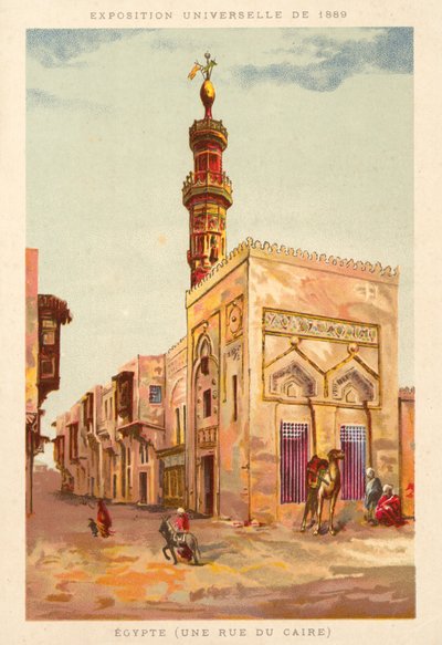 Égypte (une rue du Caire), Exposition Universelle 1889, Paris - French School